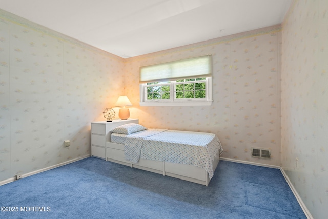 4 Hamilton Hill Rd, Lincroft, NJ 07738 - carpeted bedroom with wallpapered walls