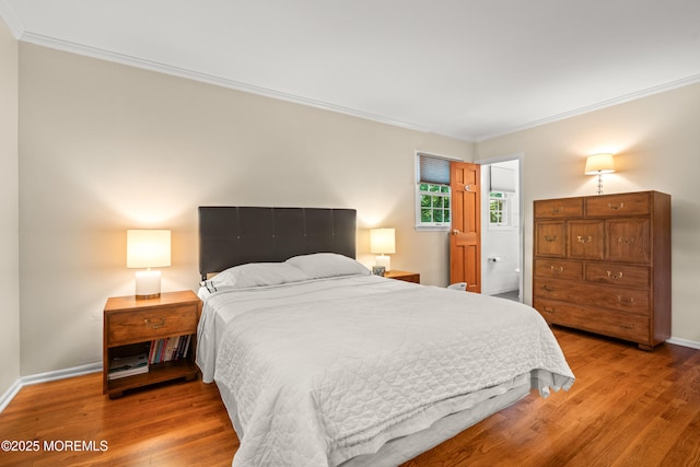 4 Hamilton Hill Rd, Lincroft, NJ 07738 - bedroom with crown molding and wood finished floors