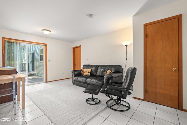 4 Hamilton Hill Rd, Lincroft, NJ 07738 - living room with baseboards and light tile patterned flooring