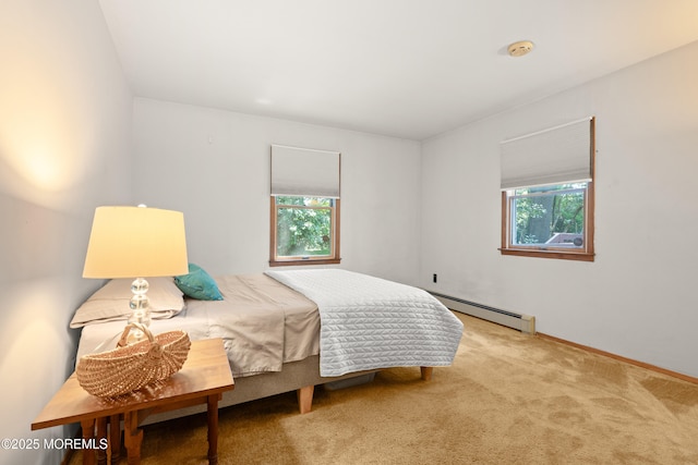4 Hamilton Hill Rd, Lincroft, NJ 07738 - bedroom featuring baseboard heating and carpet floors