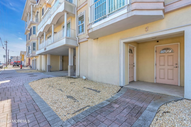119 Dupont Ave Unit 2A, Seaside Heights, NJ 08751 - property entrance with stucco siding