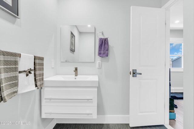 13 Canaries Ct, Toms River, NJ 08757 - bathroom featuring vanity and recessed lighting