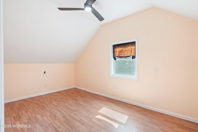 7 Rodeo Ct, Howell, NJ 07731 - bonus room featuring lofted ceiling, light wood-style flooring, and a ceiling fan