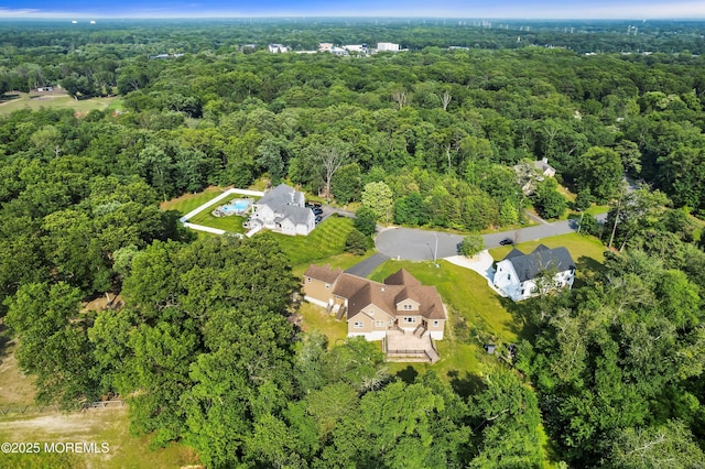 7 Rodeo Ct, Howell, NJ 07731 - aerial view of property's location featuring a heavily wooded area
