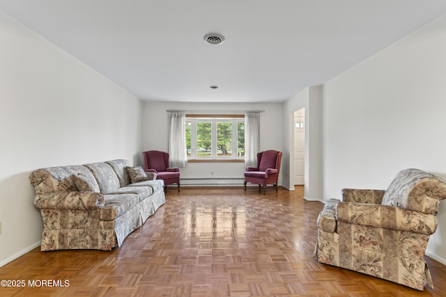 3 Shaw Ct, Toms River, NJ 08757 - living area with baseboard heating and baseboards