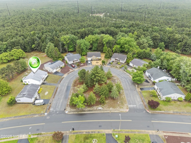3 Shaw Ct, Toms River, NJ 08757 - aerial view of a heavily wooded area