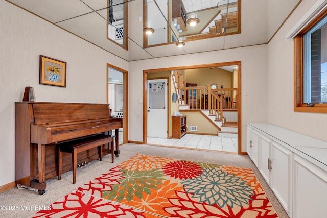 25 Canadian Woods Rd, Marlboro, NJ 07746 - entrance foyer featuring stairs and light carpet