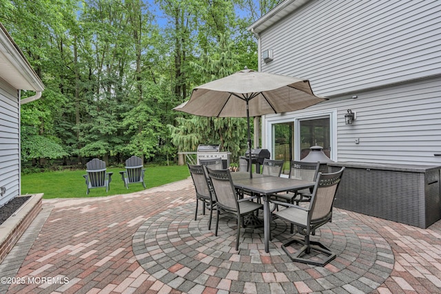 25 Canadian Woods Rd, Marlboro, NJ 07746 - view of patio with outdoor dining space and area for grilling