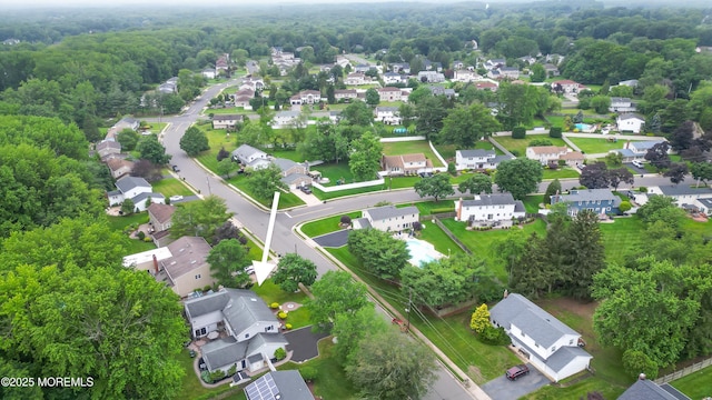 25 Canadian Woods Rd, Marlboro, NJ 07746 - aerial view of residential area with a heavily wooded area