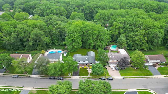 25 Canadian Woods Rd, Marlboro, NJ 07746 - bird's eye view of a pool