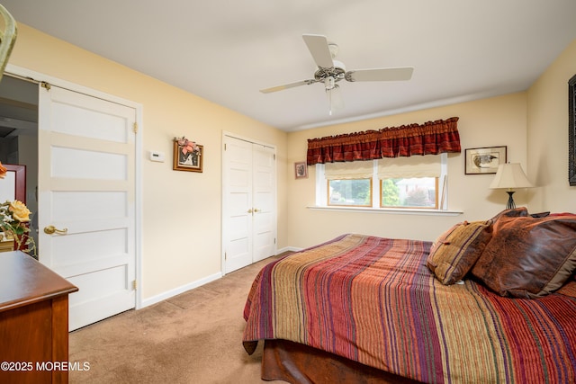 5 Hampton Dr, Jackson, NJ 08527 - carpeted bedroom with a closet and a ceiling fan