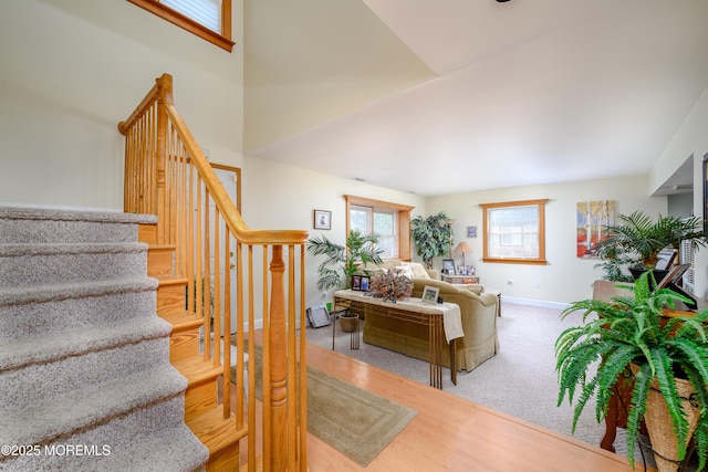 5 Hampton Dr, Jackson, NJ 08527 - living room with stairs and baseboards