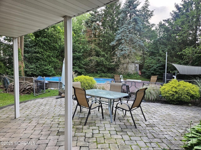 5 Hampton Dr, Jackson, NJ 08527 - view of patio featuring outdoor dining space and an outdoor pool