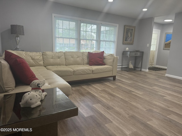 976 Aberdeen Dr Unit D, Lakewood, NJ 08701 - living room featuring wood finished floors and recessed lighting