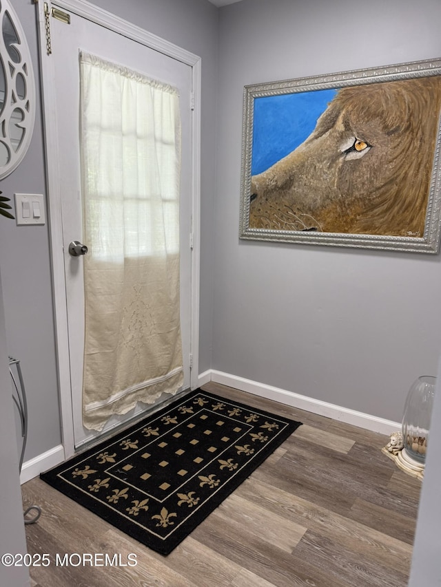 976 Aberdeen Dr Unit D, Lakewood, NJ 08701 - entryway featuring wood finished floors and baseboards