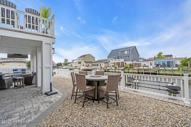 917 Jane Dr, Beach Haven West, NJ 08050 - view of patio with outdoor dining area and a residential view