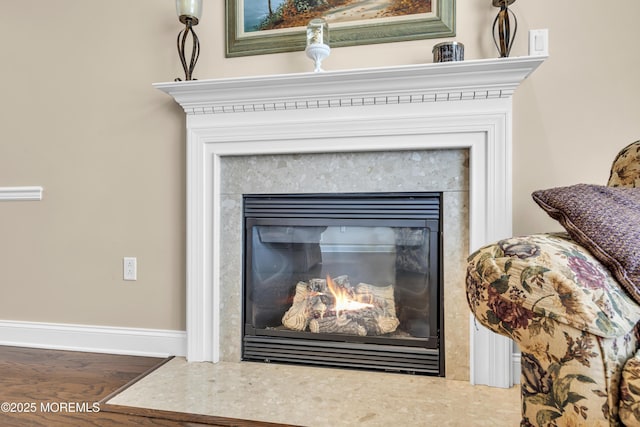 42 Eagleswood Dr, Waretown, NJ 08758 - detailed view of a glass covered fireplace