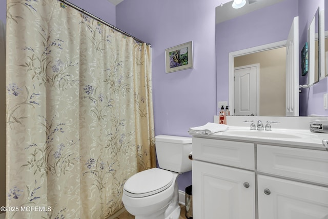 42 Eagleswood Dr, Waretown, NJ 08758 - full bathroom featuring vanity and a shower with shower curtain