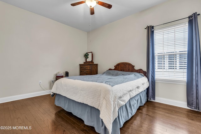 42 Eagleswood Dr, Waretown, NJ 08758 - bedroom featuring hardwood / wood-style floors and ceiling fan