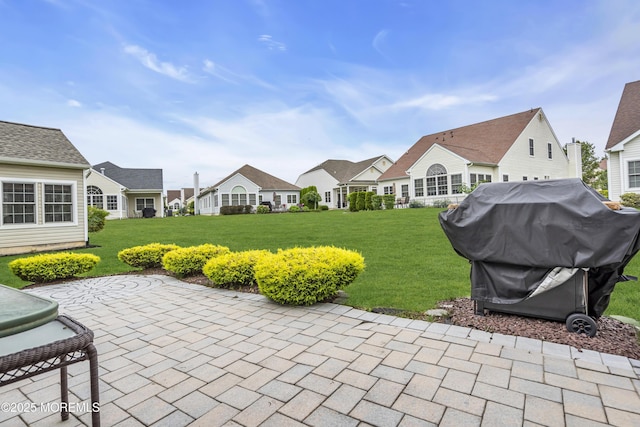 42 Eagleswood Dr, Waretown, NJ 08758 - view of patio / terrace featuring a grill and a residential view