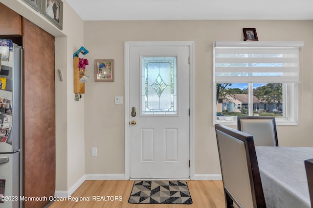 1D Daisy Ct, Lakewood, NJ 08701 - entryway with light wood-type flooring and baseboards