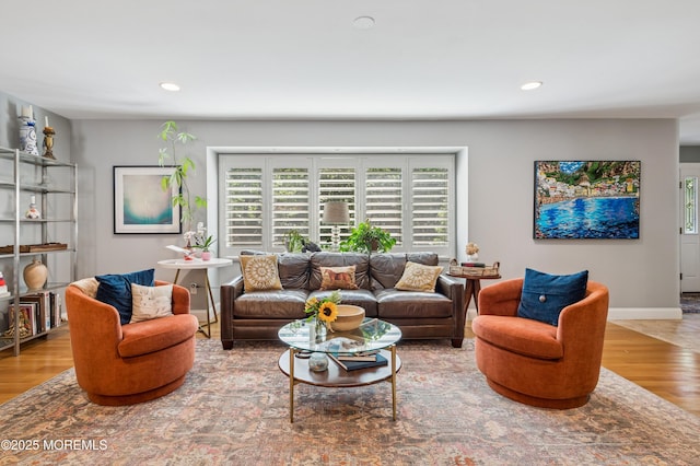 4040 Herbertsville Rd, Wall, NJ 08724 - living area featuring wood finished floors and recessed lighting