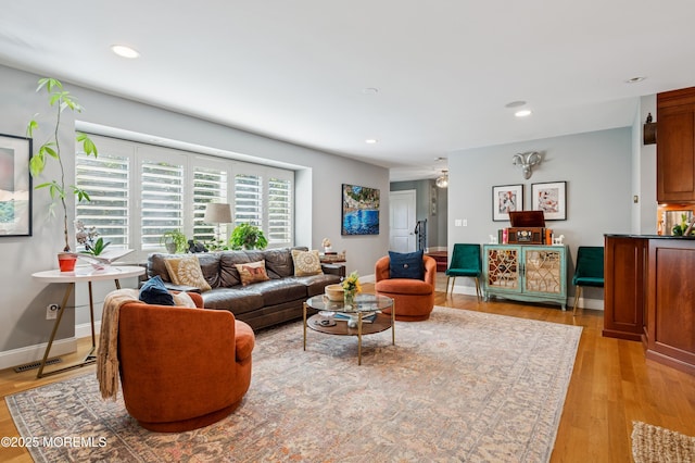 4040 Herbertsville Rd, Wall, NJ 08724 - living room with light wood-style floors and recessed lighting