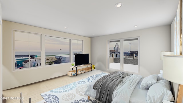 1300 Ocean Ter, Seaside Heights, NJ 08751 - living area with wood finished floors and recessed lighting