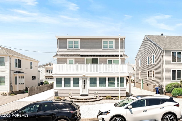3 Newark Ave, Lavallette, NJ 08735 - view of front of house with a balcony