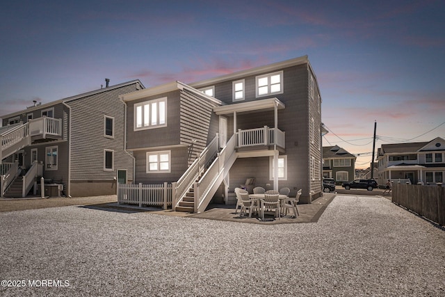 3 Newark Ave, Lavallette, NJ 08735 - back of house with stairway and a patio