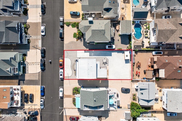3 Newark Ave, Lavallette, NJ 08735 - aerial perspective of suburban area with property parcel outlined
