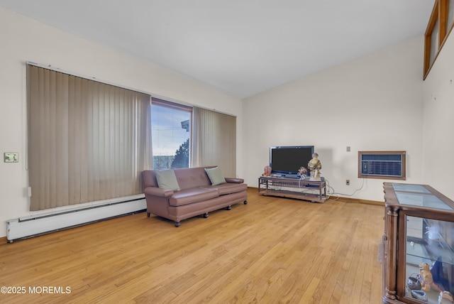193 Ocean Blvd, Atlantic Highlands, NJ 07716 - living area featuring baseboard heating and light wood-style flooring