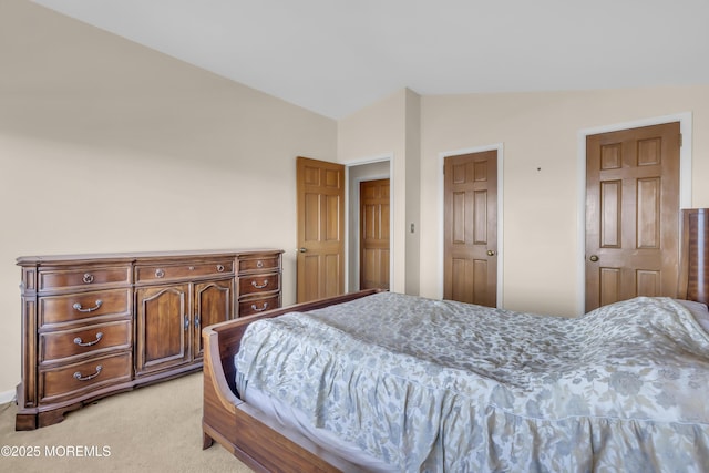 193 Ocean Blvd, Atlantic Highlands, NJ 07716 - bedroom with lofted ceiling and light colored carpet