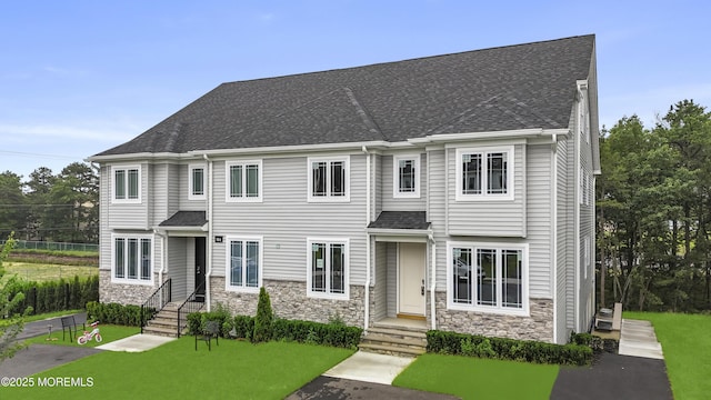 102 Broadway, Lakewood, NJ 08701 - view of front facade featuring stone siding and roof with shingles