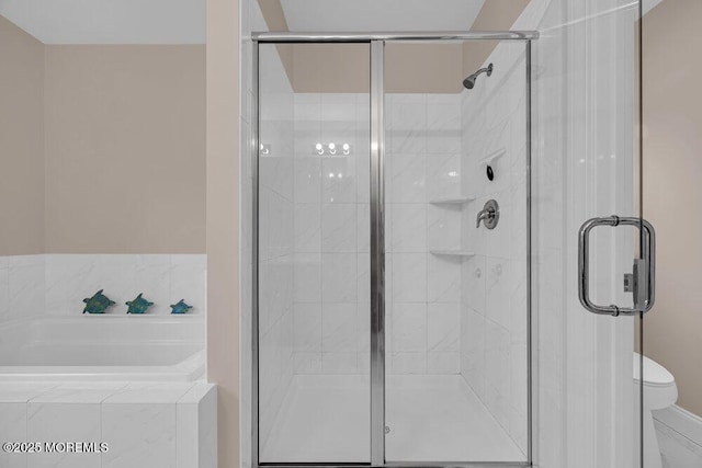 10 Willow Ave, Matawan, NJ 07747 - bathroom with a bath and a shower stall