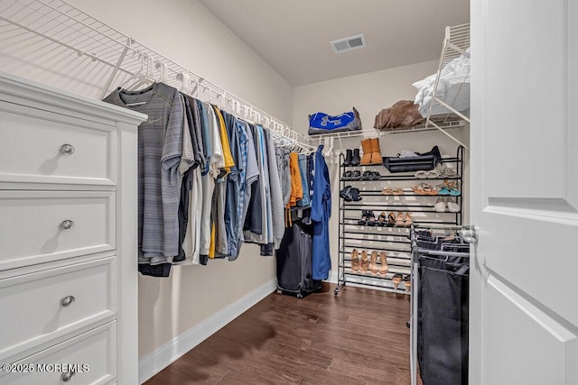 10 Willow Ave, Matawan, NJ 07747 - walk in closet with dark wood-style flooring