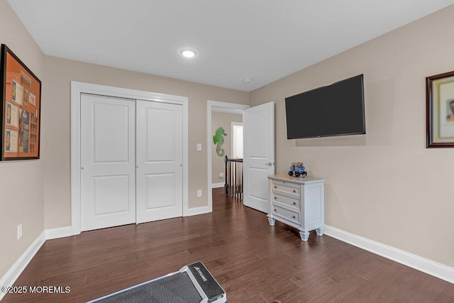 10 Willow Ave, Matawan, NJ 07747 - bedroom featuring dark wood-style floors and a closet