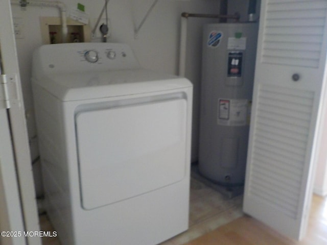 17 Meadowbrook Rd, Brick, NJ 08723 - washroom with washer / dryer and water heater
