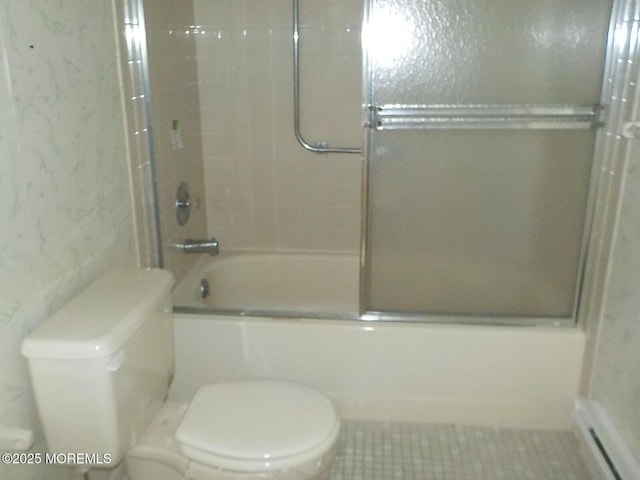 17 Meadowbrook Rd, Brick, NJ 08723 - bathroom featuring shower / bath combination with glass door and tile patterned flooring