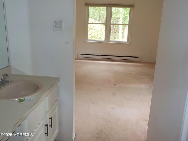 17 Meadowbrook Rd, Brick, NJ 08723 - bathroom with a baseboard radiator and vanity