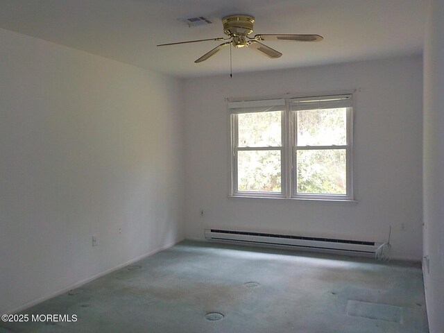 17 Meadowbrook Rd, Brick, NJ 08723 - unfurnished room featuring a baseboard radiator and ceiling fan