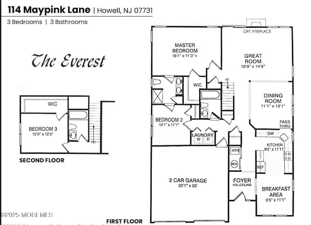 114 Maypink Ln, Howell, NJ 07731 - view of floor plan / room layout