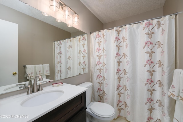 60 Beaumont Ct, Tinton Falls, NJ 07724 - full bathroom featuring a textured ceiling, vanity, and a shower with curtain