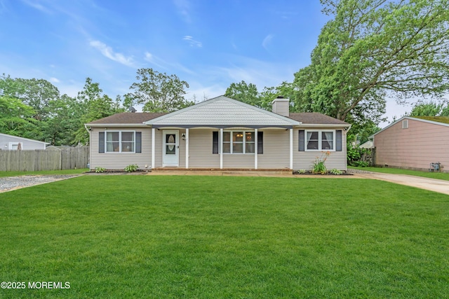 217 Hemlock Dr, Lanoka Harbor, NJ 08734 - single story home featuring a chimney and a porch