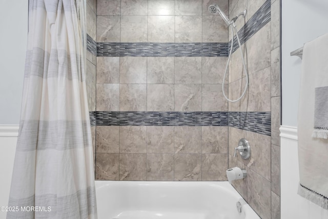 217 Hemlock Dr, Lanoka Harbor, NJ 08734 - bathroom with shower / bath combination with curtain