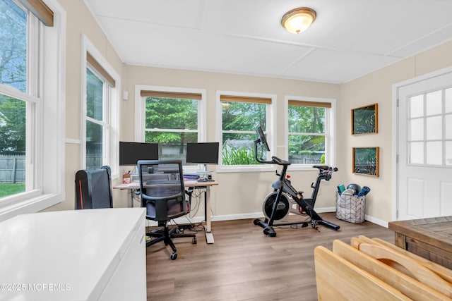 217 Hemlock Dr, Lanoka Harbor, NJ 08734 - office with wood finished floors and baseboards