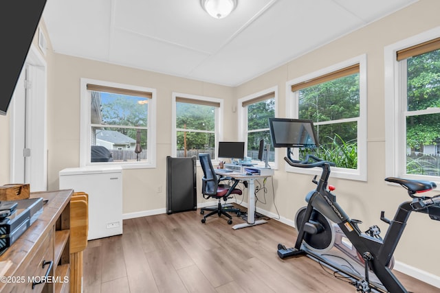 217 Hemlock Dr, Lanoka Harbor, NJ 08734 - home office with light wood-type flooring and plenty of natural light
