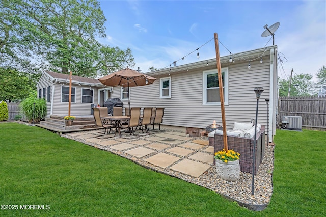 217 Hemlock Dr, Lanoka Harbor, NJ 08734 - back of property featuring a patio and outdoor lounge area