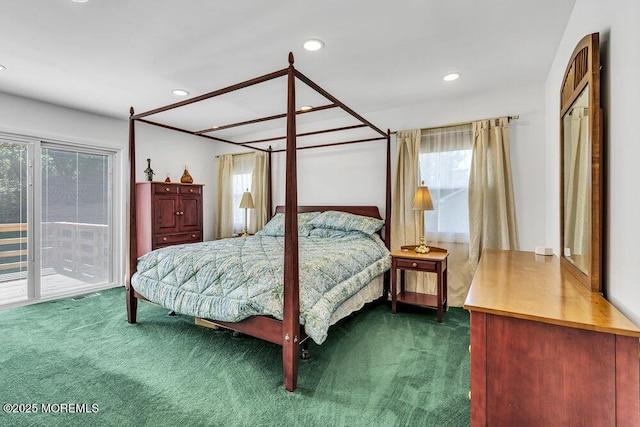 22 Indian Hill Rd, Freehold, NJ 07728 - carpeted bedroom with access to outside and recessed lighting