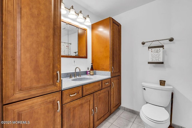 22 Indian Hill Rd, Freehold, NJ 07728 - bathroom with vanity and tile patterned floors